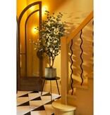 KantoormeubelenPlus Benson Bloempot - H27 x Ø32 cm - Metaal - Lichtgrijs