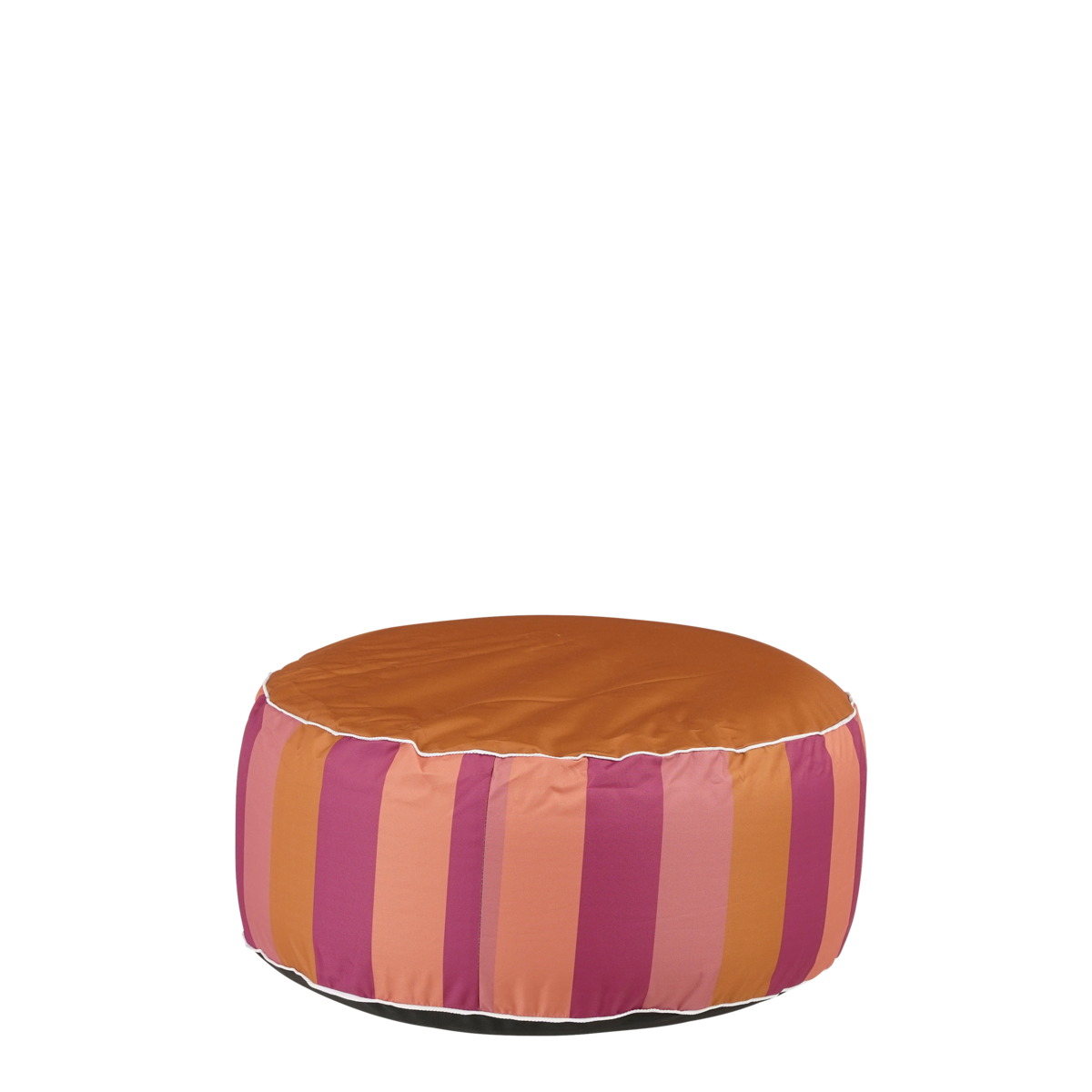 KantoormeubelenPlus Novia Opblaasbare Poef Gestreept - H23 x Ø53 cm - Paars