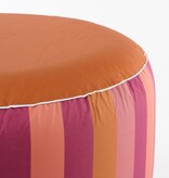 KantoormeubelenPlus Novia Opblaasbare Poef Gestreept - H23 x Ø53 cm - Paars