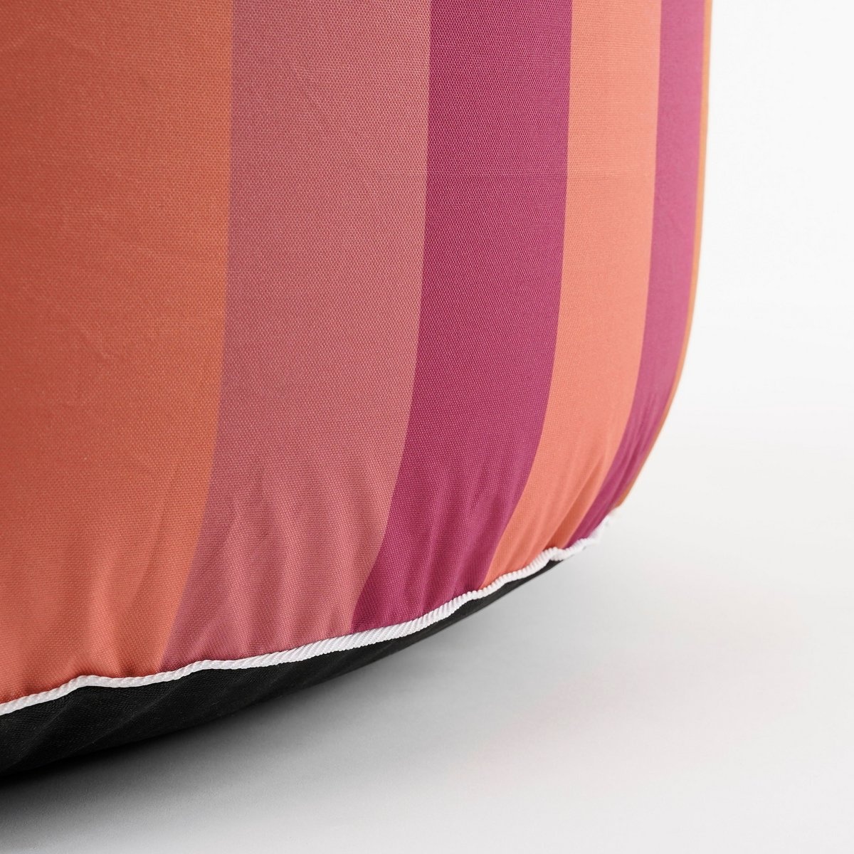 KantoormeubelenPlus Novia Opblaasbare Poef Gestreept - H23 x Ø53 cm - Paars