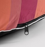 KantoormeubelenPlus Novia Opblaasbare Poef Gestreept - H23 x Ø53 cm - Paars