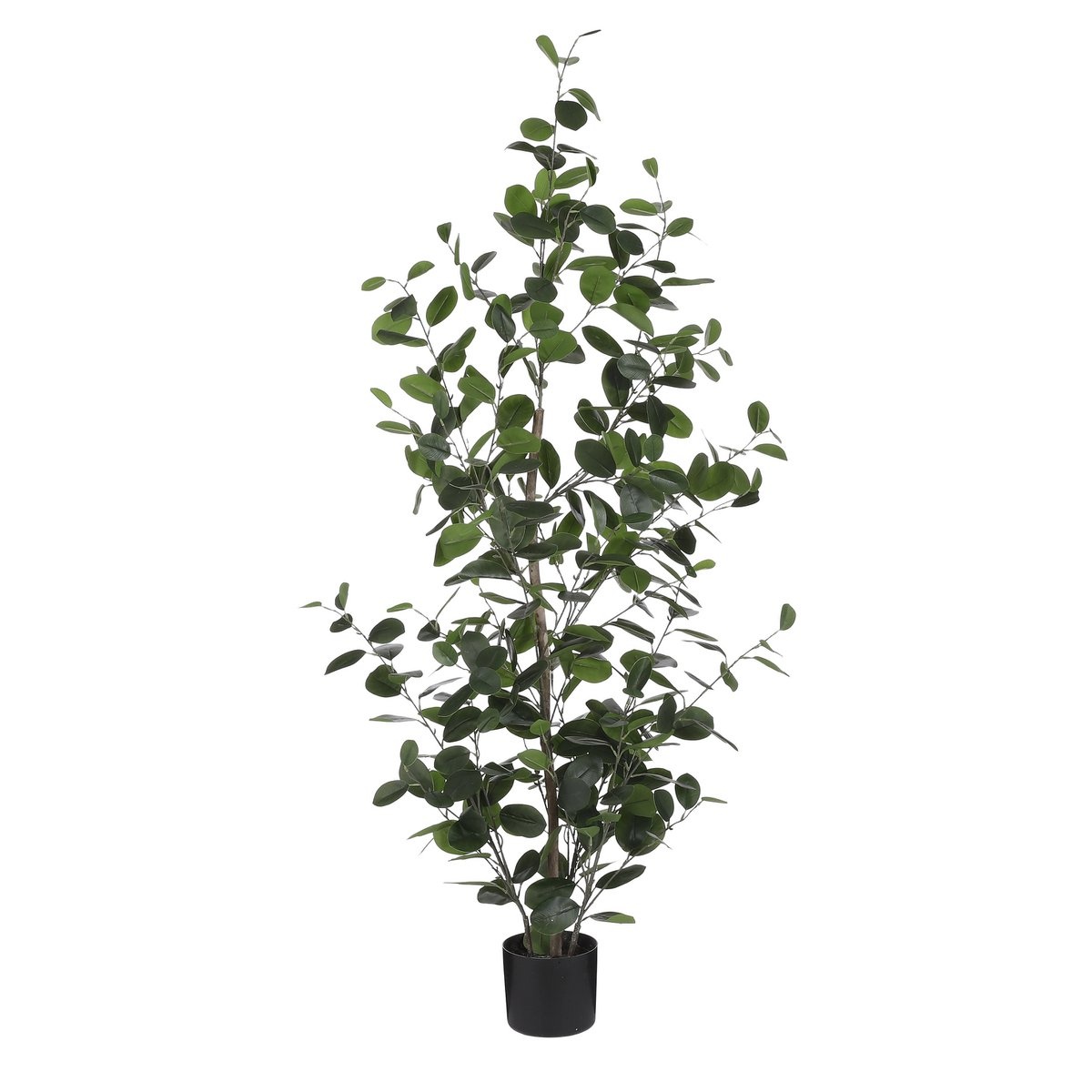KantoormeubelenPlus Ficus Kunstplant in Bloempot - H150 x Ø30 cm - Donkergroen 
