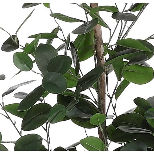 KantoormeubelenPlus Ficus Kunstplant in Bloempot - H150 x Ø30 cm - Donkergroen 