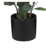 KantoormeubelenPlus Ficus Kunstplant in Bloempot - H150 x Ø30 cm - Donkergroen 