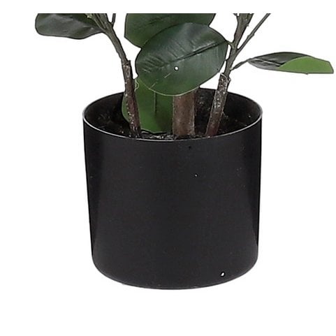 KantoormeubelenPlus Ficus Kunstplant in Bloempot - H150 x Ø30 cm - Donkergroen 