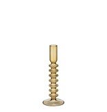KantoormeubelenPlus Agios Kandelaar - H20 x Ø7,5 cm - Glas - Bruin