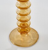 KantoormeubelenPlus Agios Kandelaar - H20 x Ø7,5 cm - Glas - Bruin