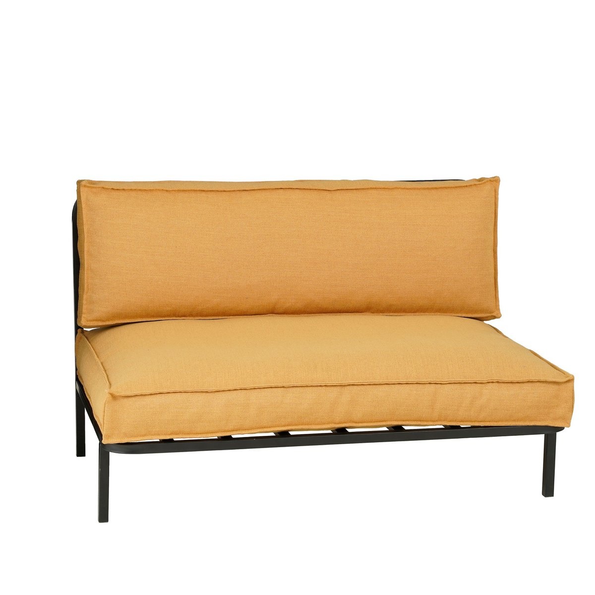 KantoormeubelenPlus Celo Loungebank - L122 x B83 x H78 cm - Metaal - Zwart