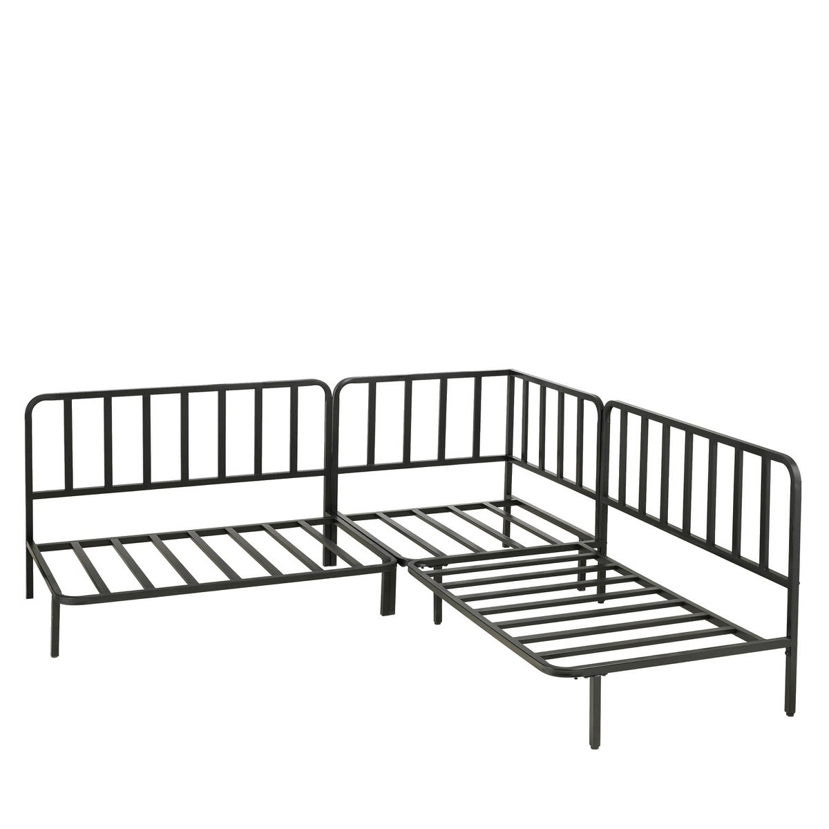 KantoormeubelenPlus Celo Loungebank - L122 x B83 x H78 cm - Metaal - Zwart