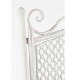 KantoormeubelenPlus Provence Tuinbank - L107,5 x B50,5 x H91 cm - Metaal - Wit