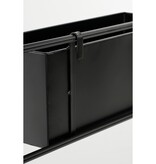 KantoormeubelenPlus Dani Plantenrek Hangend - L54 x B9,5 x H90 cm - Metaal - Zwart