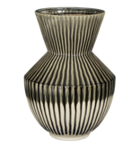 KantoormeubelenPlus Reims Vaas - H41,5 x Ø29,5 cm - Keramiek - Zwart