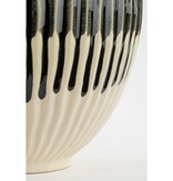 KantoormeubelenPlus Reims Vaas - H41,5 x Ø29,5 cm - Keramiek - Zwart