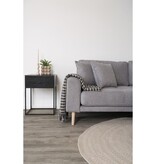Zijplaid - Plaid, zwart/beige, 130x180 cm