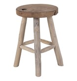 KantoormeubelenPlus Badia Teak Kruk