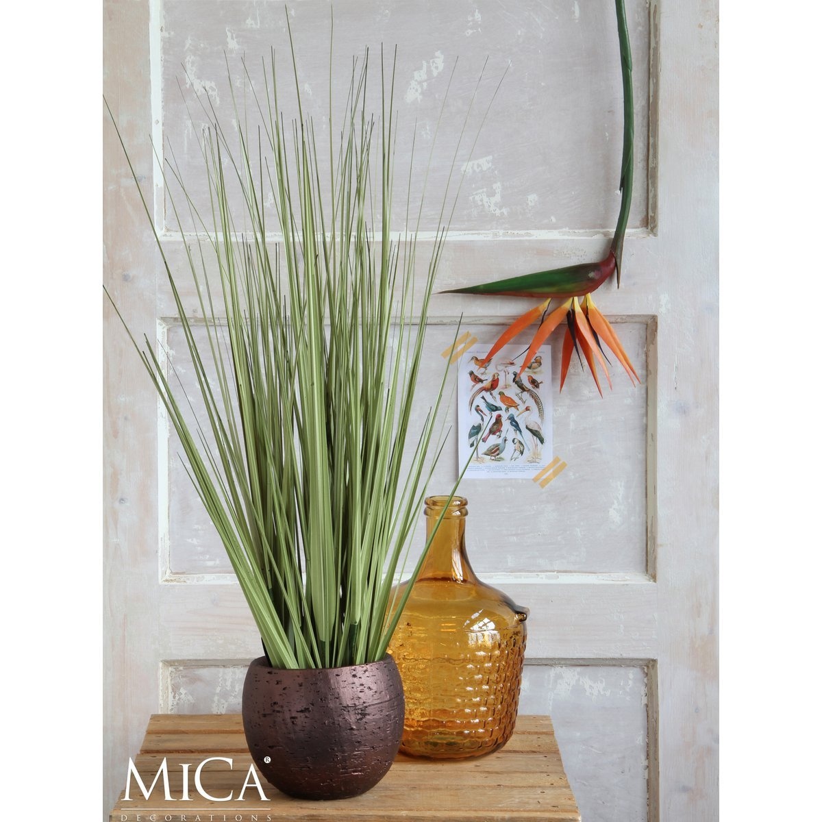 KantoormeubelenPlus Gras Kunstplant - H92 x Ø35 cm - Groen