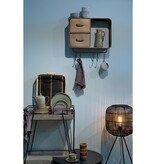 KantoormeubelenPlus Figo Vloerlamp - H76,5 x Ø32,5 cm - Bamboe - Zwart