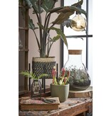 KantoormeubelenPlus Bonaparte Mand voor Planten - H18 x Ø18 cm - Jute - Zwart