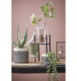 KantoormeubelenPlus Bonaparte Mand voor Planten - H18 x Ø18 cm - Jute - Zwart