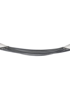 KantoormeubelenPlus Lamia Hangmat - Hangmat, polyester/katoen, lariks, zwart/grijs/wit