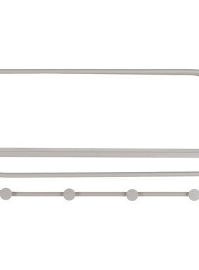 KantoormeubelenPlus Feira Hoedenplank - Hoedenplank, staal, koel grijs