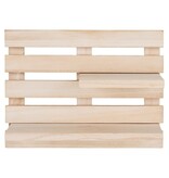 Odessa Plank - Wandplank, 2 planken van natuurlijk hout 30x16,5 cm