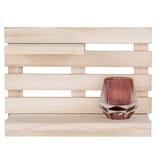 Odessa Plank - Wandplank, 2 planken van natuurlijk hout 30x16,5 cm