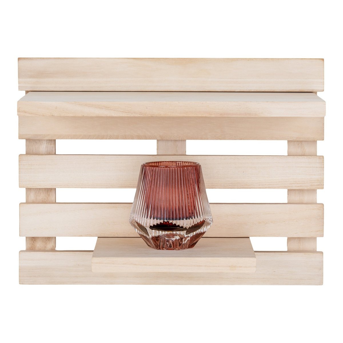 Odessa Plank - Wandplank, 2 planken van natuurlijk hout 30x16,5 cm