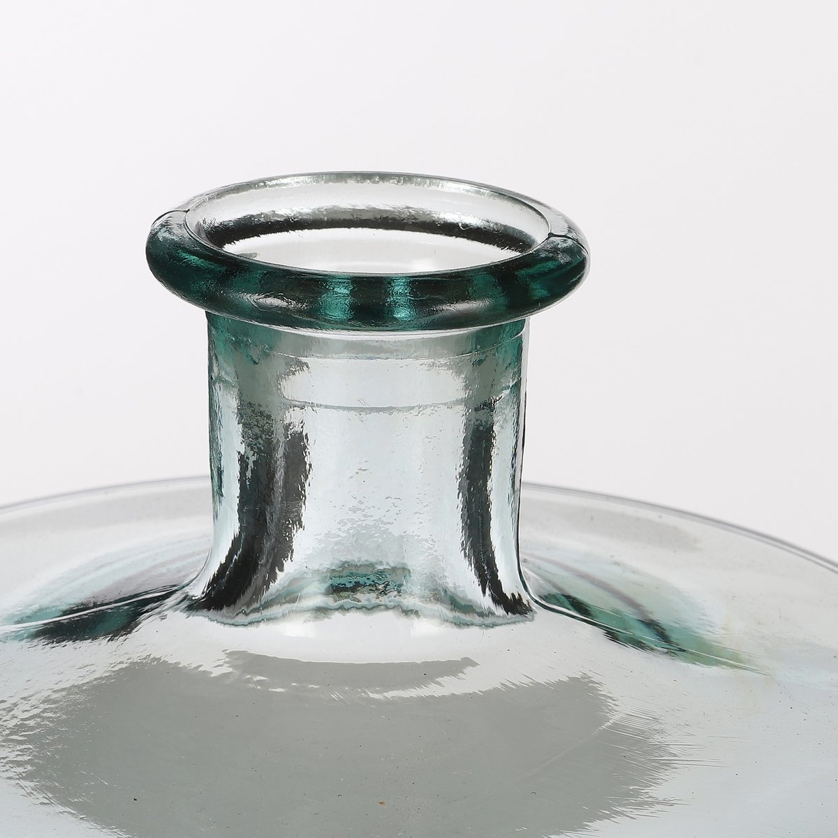 KantoormeubelenPlus Guan Fles Vaas - H26 x Ø21 cm - Gerecycled Glas - Transparant