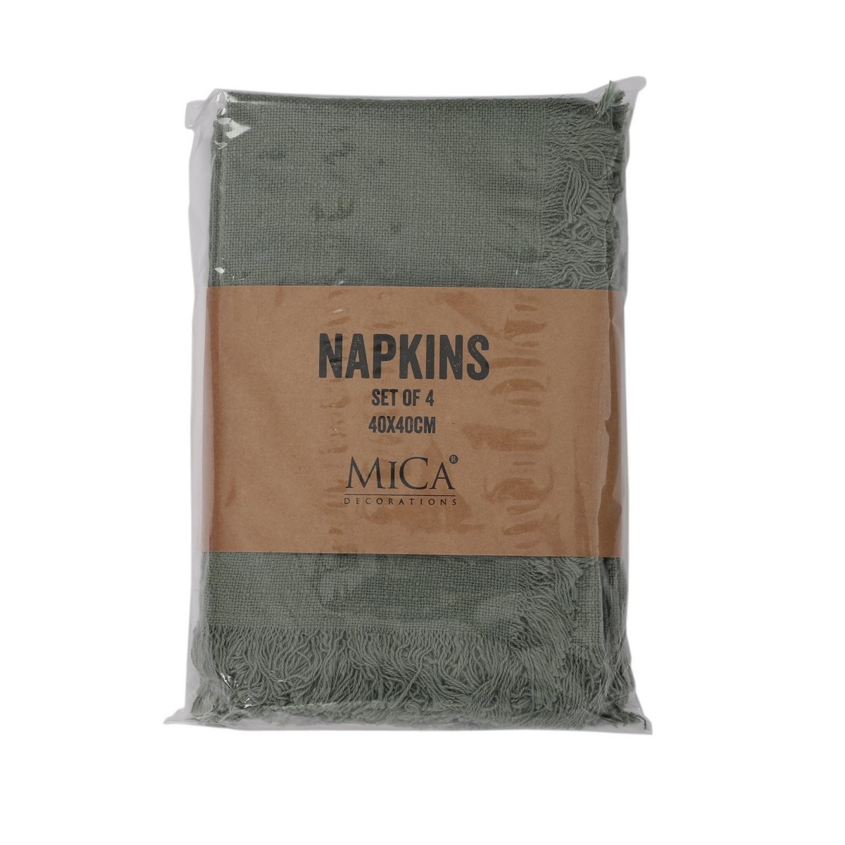 KantoormeubelenPlus Xavie Servet - Set van 4 - L40 x B40 cm - Groen