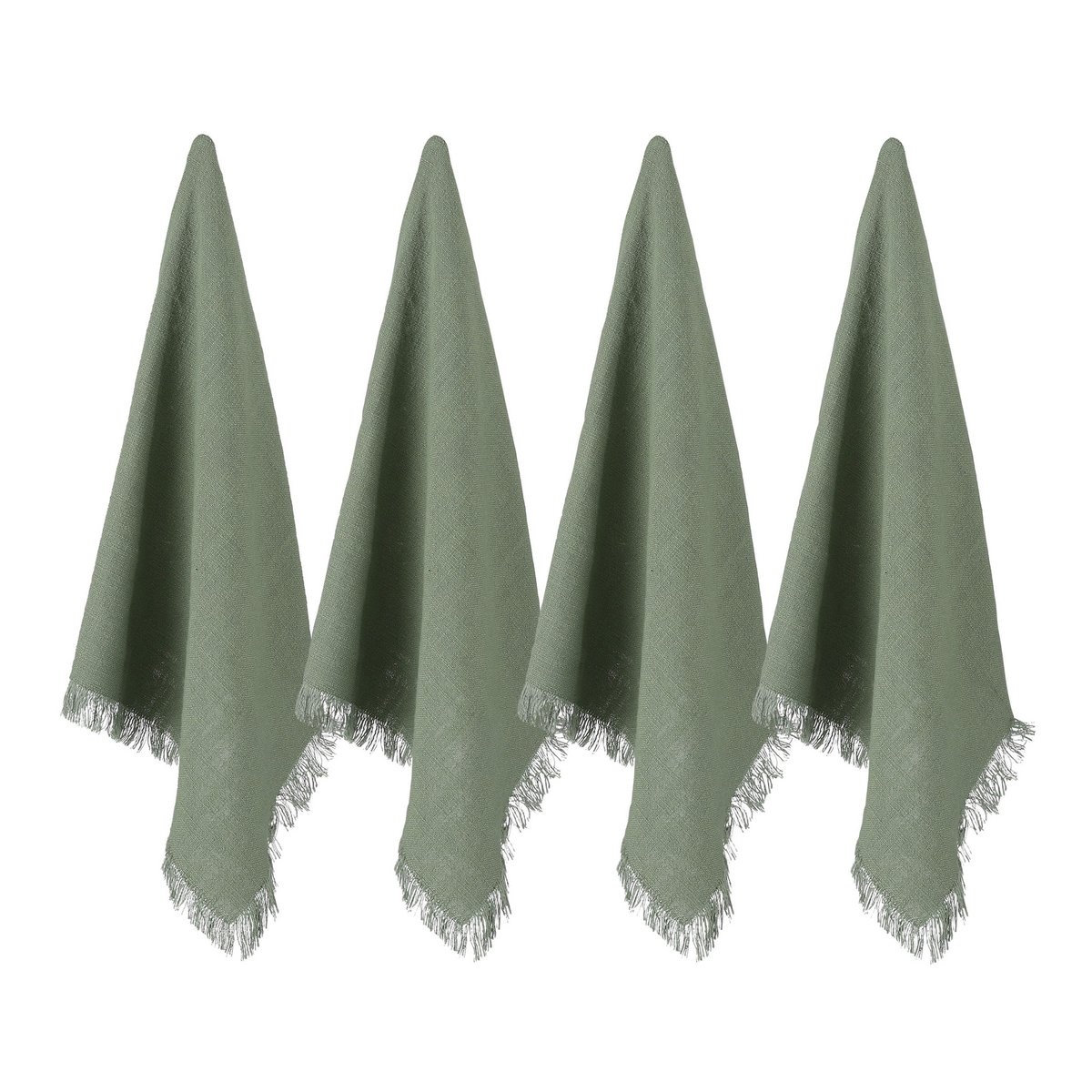 KantoormeubelenPlus Xavie Servet - Set van 4 - L40 x B40 cm - Groen