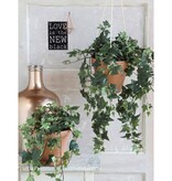 KantoormeubelenPlus Hedera Kunst Hangplant - H129 cm - Groen Bont