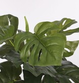 KantoormeubelenPlus Monstera Kunstplant in Bloempot Stan - H48 x Ø39 cm - Groen