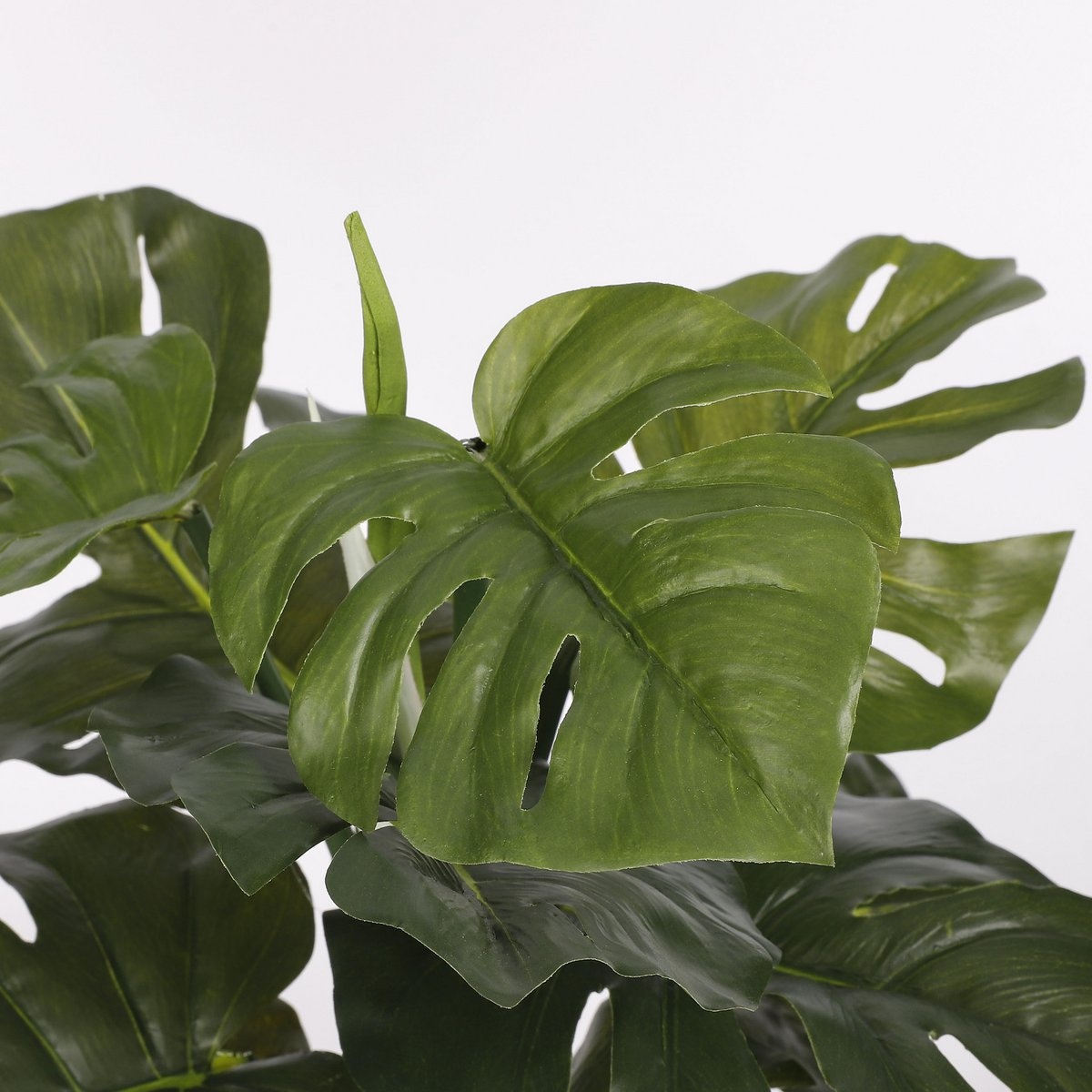 KantoormeubelenPlus Monstera Kunstplant in Bloempot Stan - H48 x Ø39 cm - Groen