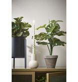 KantoormeubelenPlus Monstera Kunstplant in Bloempot Stan - H48 x Ø39 cm - Groen