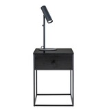 KantoormeubelenPlus Vita Nachtkastje met 1 lade - Zwart