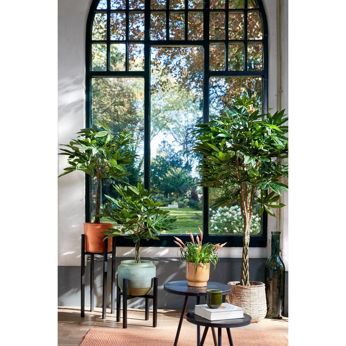 KantoormeubelenPlus Pachira Kunstplant - H60 x Ø60 cm - Groen