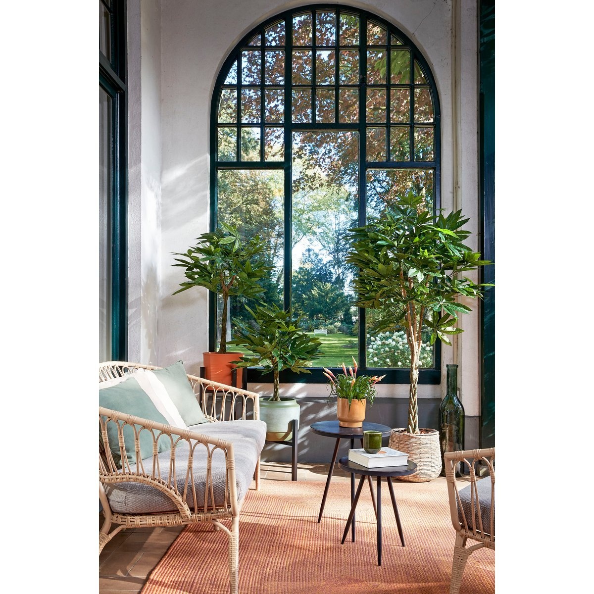 KantoormeubelenPlus Pachira Kunstplant - H60 x Ø60 cm - Groen