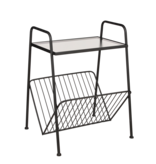 KantoormeubelenPlus Tijdschriftenhouder - L44,5 x B40 x H59 cm - Metaal - Zwart
