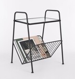 KantoormeubelenPlus Tijdschriftenhouder - L44,5 x B40 x H59 cm - Metaal - Zwart