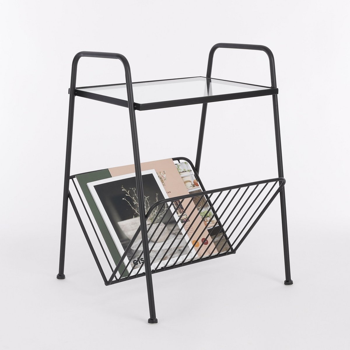 KantoormeubelenPlus Tijdschriftenhouder - L44,5 x B40 x H59 cm - Metaal - Zwart