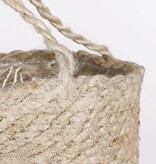 KantoormeubelenPlus Atlantic Mand voor Planten - Set van 2 - H16 x Ø16 cm - Crème