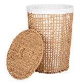 KantoormeubelenPlus Pomal Wasmand - Wasmand, papier, lichtbruin/wit, ø42x56 cm