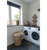 KantoormeubelenPlus Pomal Wasmand - Wasmand, papier, lichtbruin/wit, ø42x56 cm