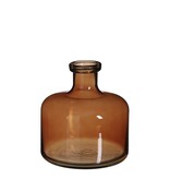 KantoormeubelenPlus Regal Fles Vaas - H21,5 x Ø20 cm - Glas - Bruin