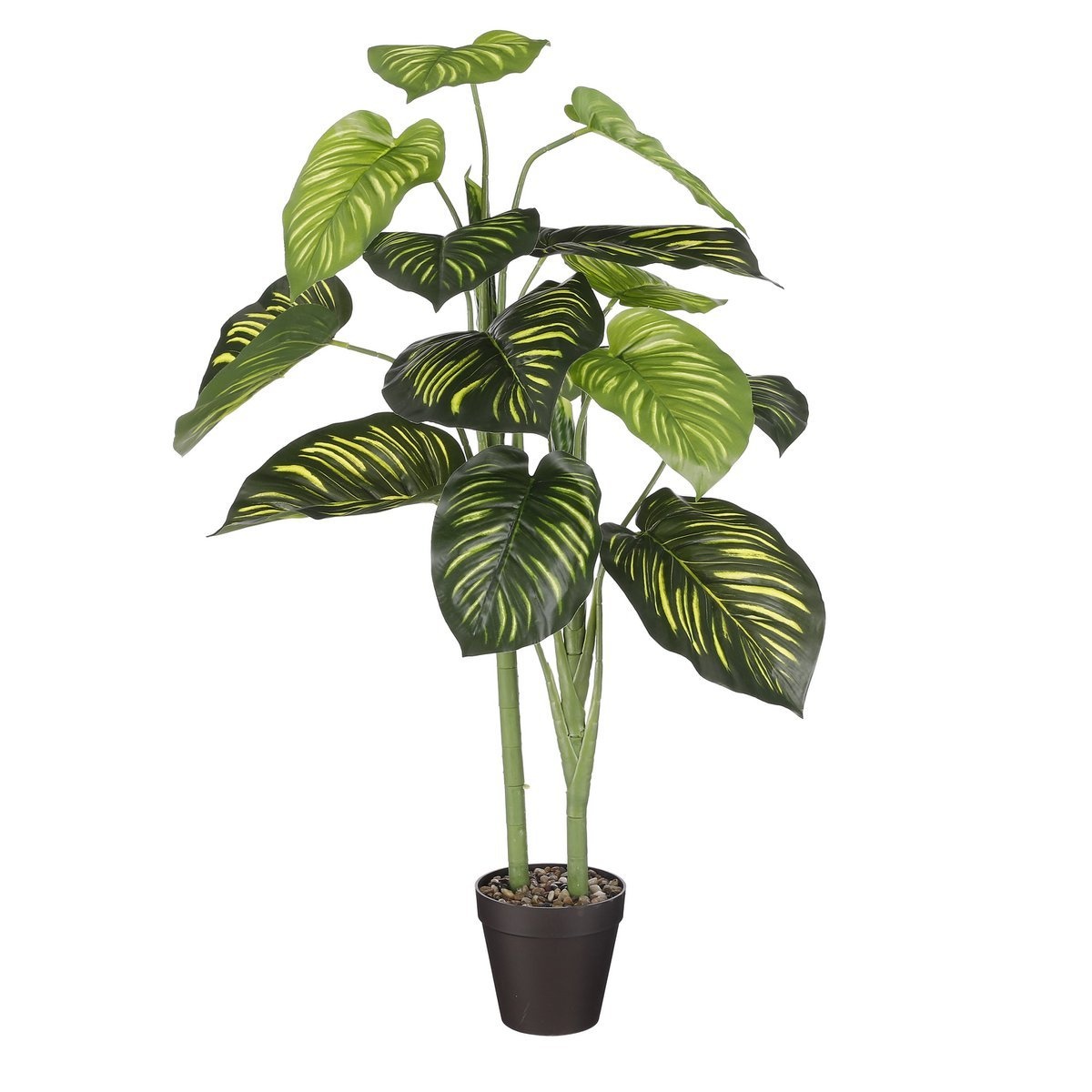 KantoormeubelenPlus Caladium Kunstplant - H100 x Ø50 cm - Groen