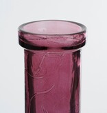 KantoormeubelenPlus Rioja Fles Vaas - H75 x Ø18 cm - Gerecycled Glas - Bordeaux