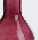KantoormeubelenPlus Rioja Fles Vaas - H75 x Ø18 cm - Gerecycled Glas - Bordeaux