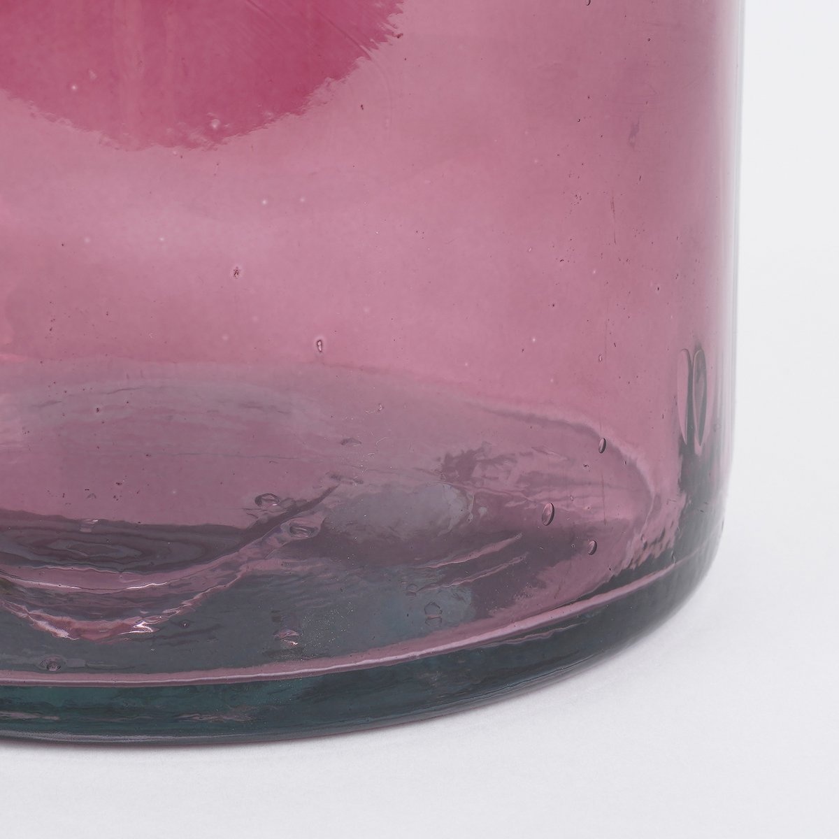 KantoormeubelenPlus Rioja Fles Vaas - H75 x Ø18 cm - Gerecycled Glas - Bordeaux