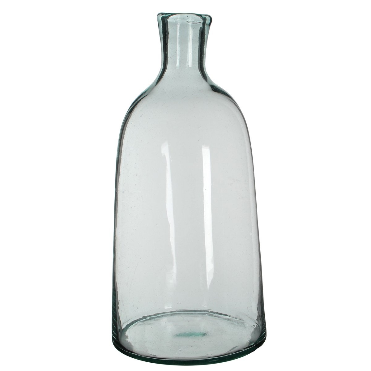KantoormeubelenPlus Florine Fles Vaas - H58 x Ø26 cm - Gerecycled Glas - Transparant